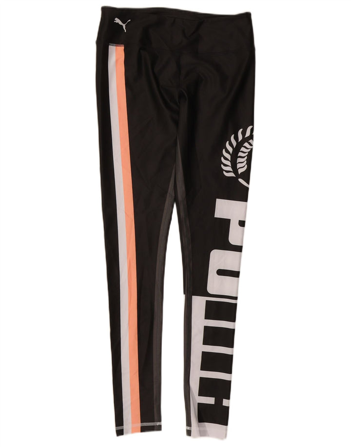 Leggings grafic PUMA pentru femei UK 12 Medium Black Colorblock Poliester
