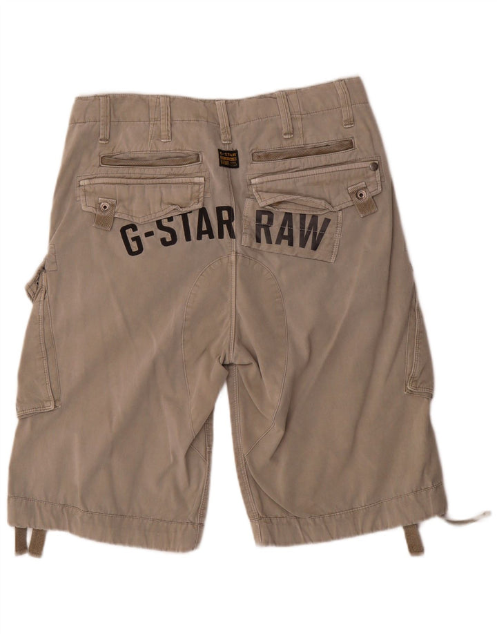 Pantaloni scurți G-STAR 3301 Graphic Cargo pentru bărbați W32 Gri mediu