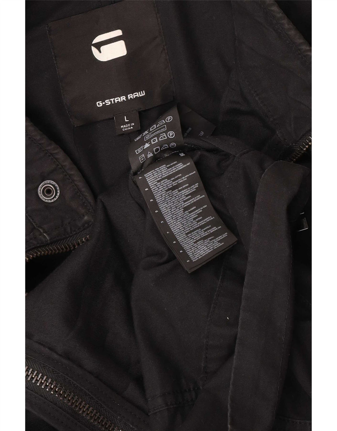 Jachetă G-Star pentru bărbați, UK 40, mare, negru, bumbac