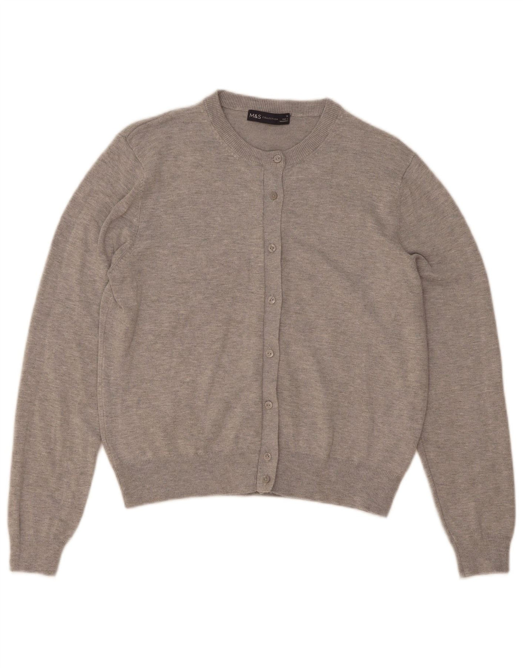 Pulover cardigan pentru femei Marks & Spencer UK 12, mediu gri, viscoză cu pături