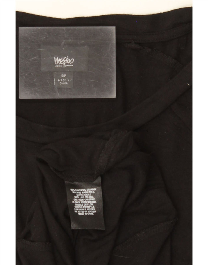 MOSSIMO rochie maxi cu maneci 3/4 pentru femei UK 10 mic, negru, raion