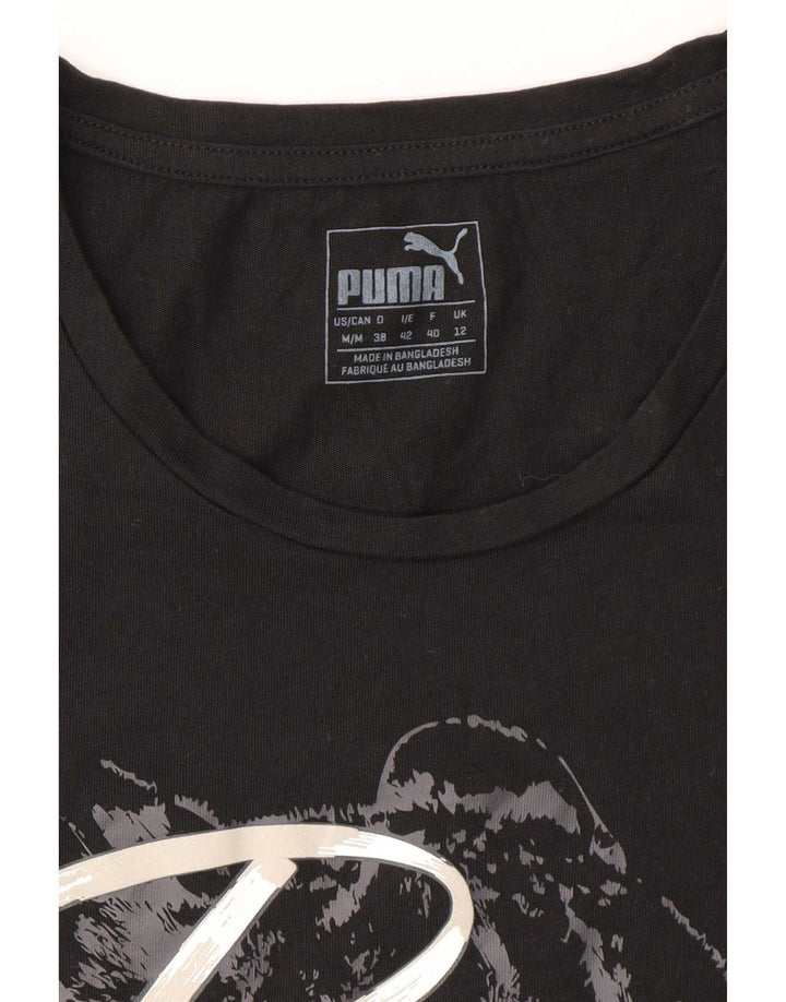 Tricou grafic Puma pentru femei Top UK 12 Medium Black