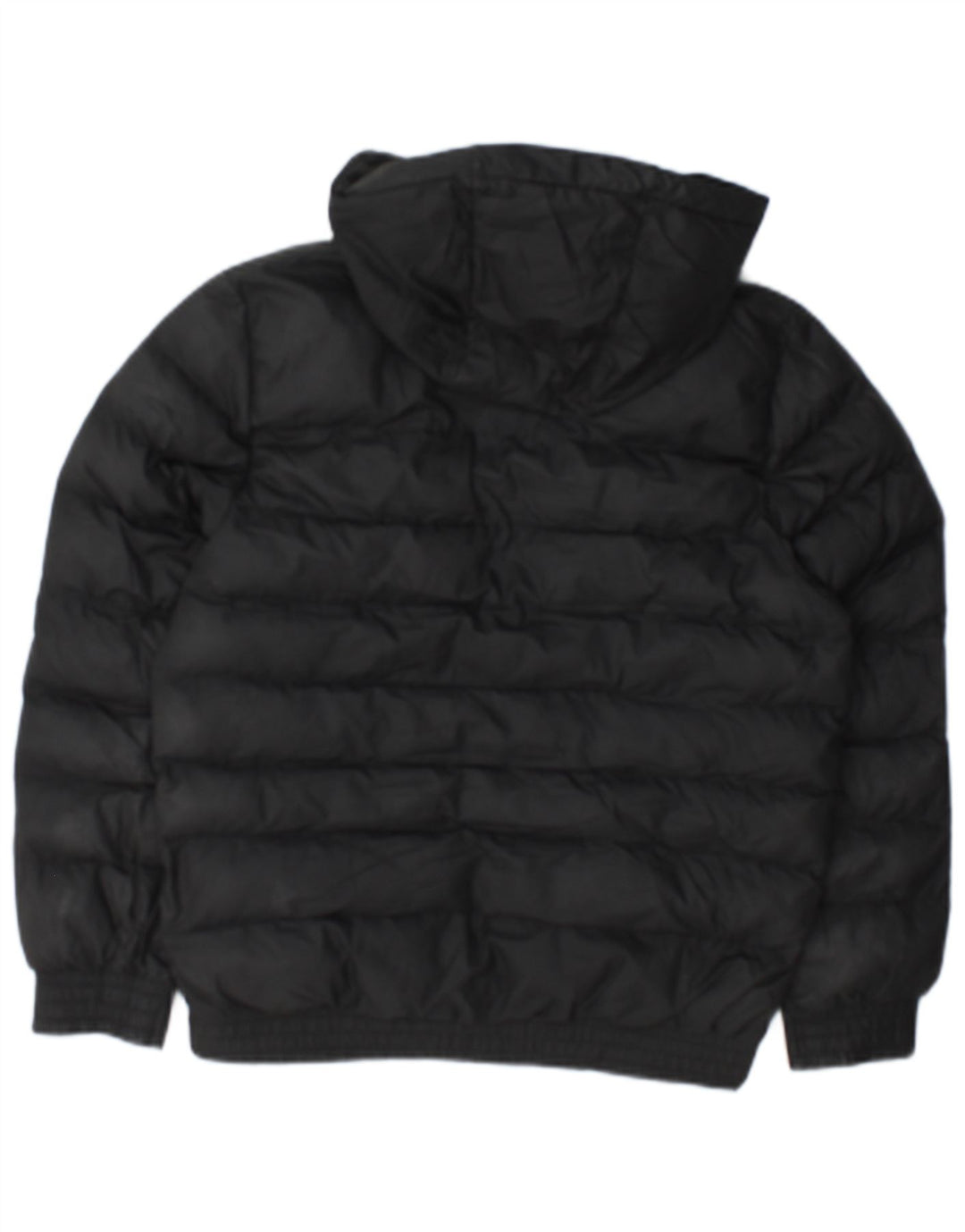 Jachetă căptușită cu glugă Nike pentru băieți 12-13 ani, mare, poliester negru