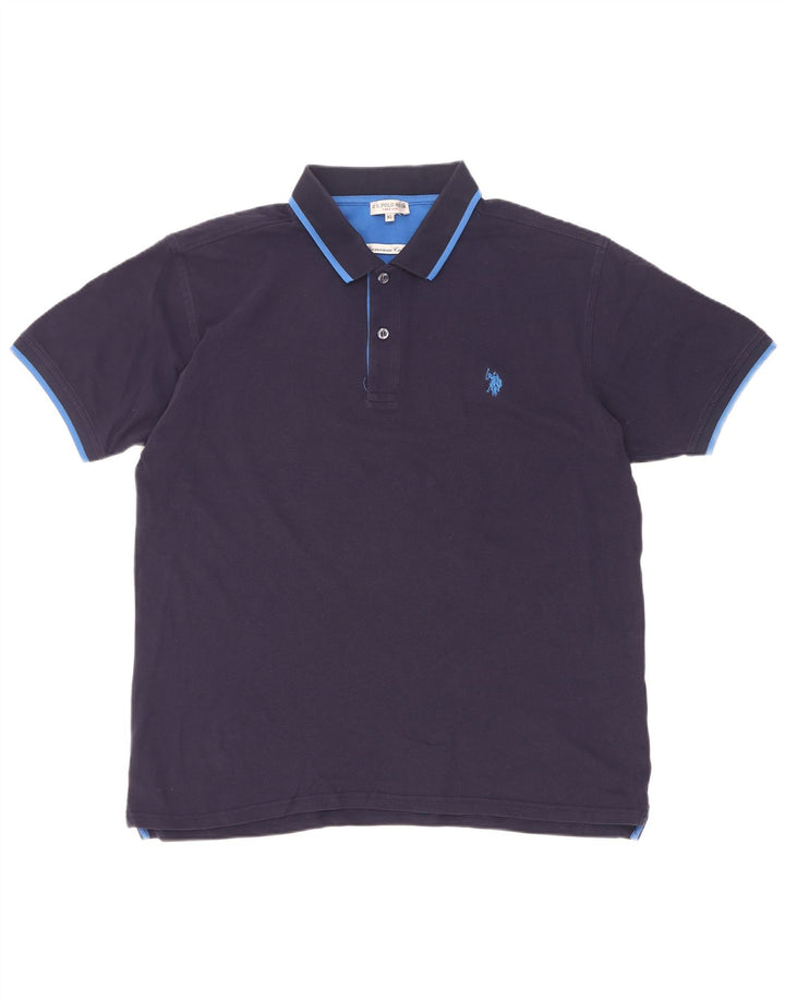 Tricou polo pentru bărbați US Polo Assn XL bleumarin