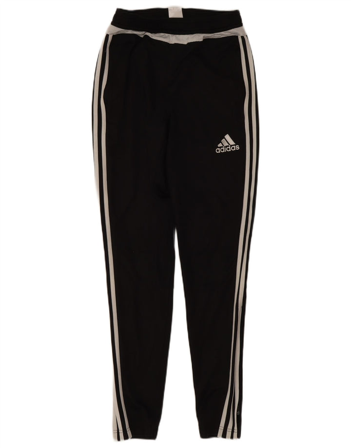 Pantaloni de trening Adidas Climalite pentru bărbați XS, negru, poliester color bloc