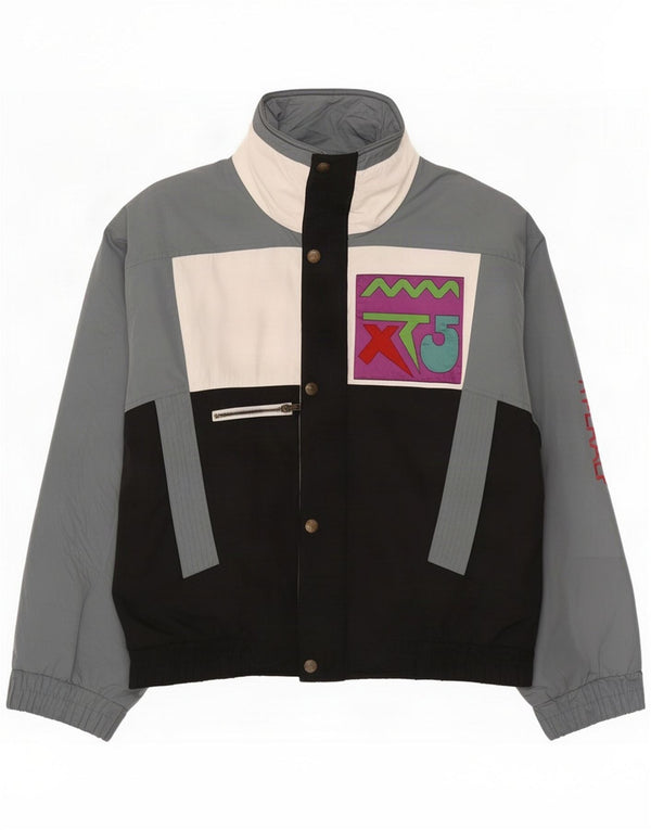Jachetă vintage pentru bărbați UK 42 XL Gri Colorblock