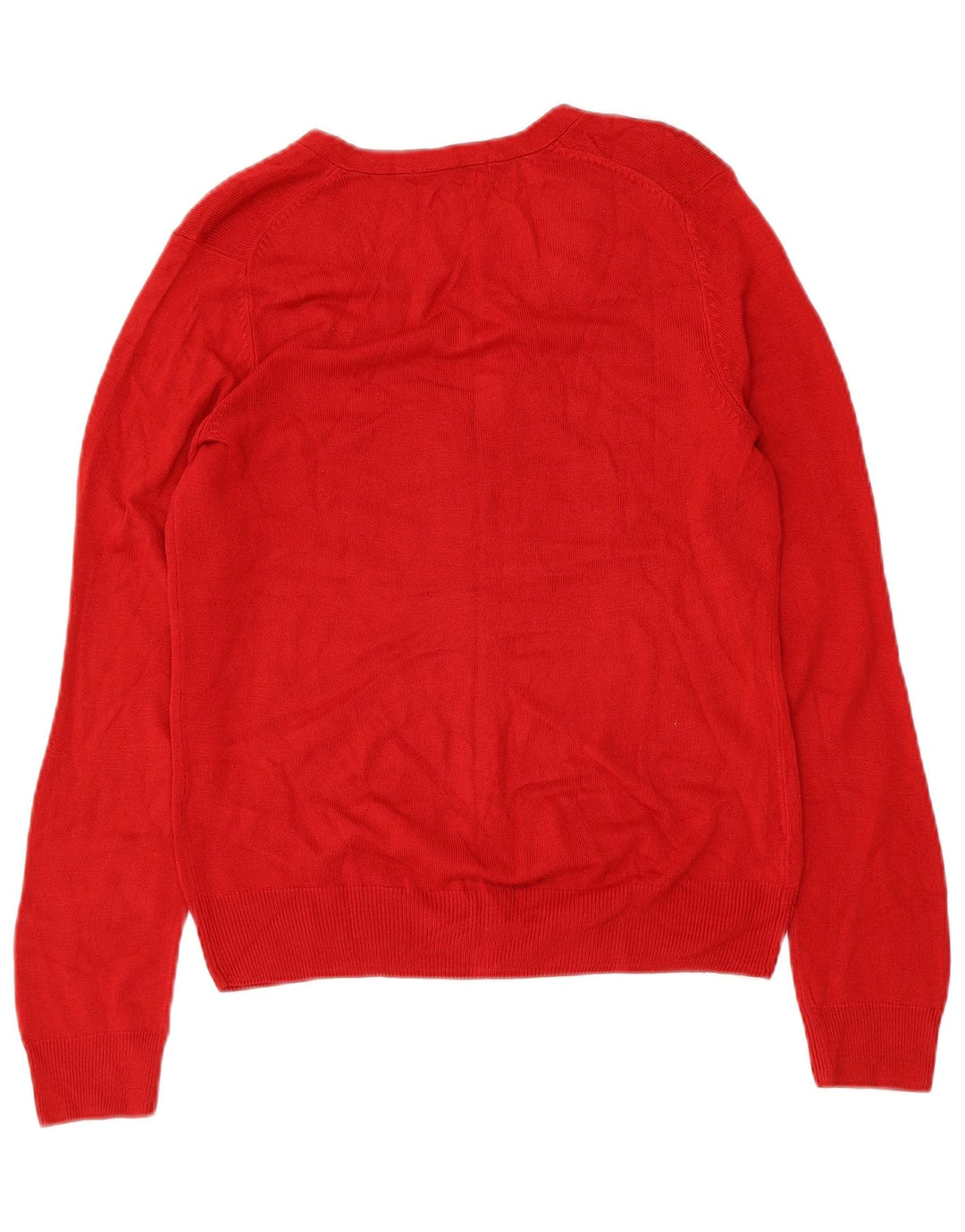 MARKS & SPENCER Pulover cardigan pentru femei UK 12 Medium Red Acrylic
