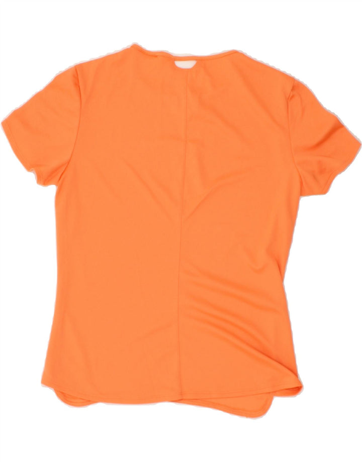 ADIDAS Womens Climacool T-Shirt Top UK 12/14 Medium Orange Polyester Vintage Adidas and Second-Hand Adidas from Messina Hembry 