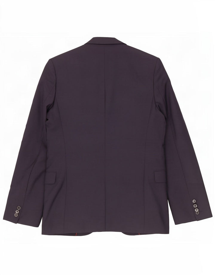 Jachetă blazer pentru bărbați Hugo Boss, cu 2 nasturi, US 36, lână virgină, albastru marine