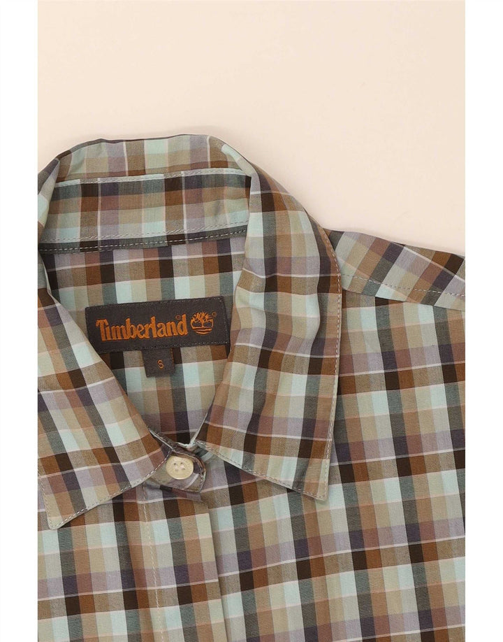 Cămașă supradimensionată pentru femei Timberland UK 10 Small Green Check