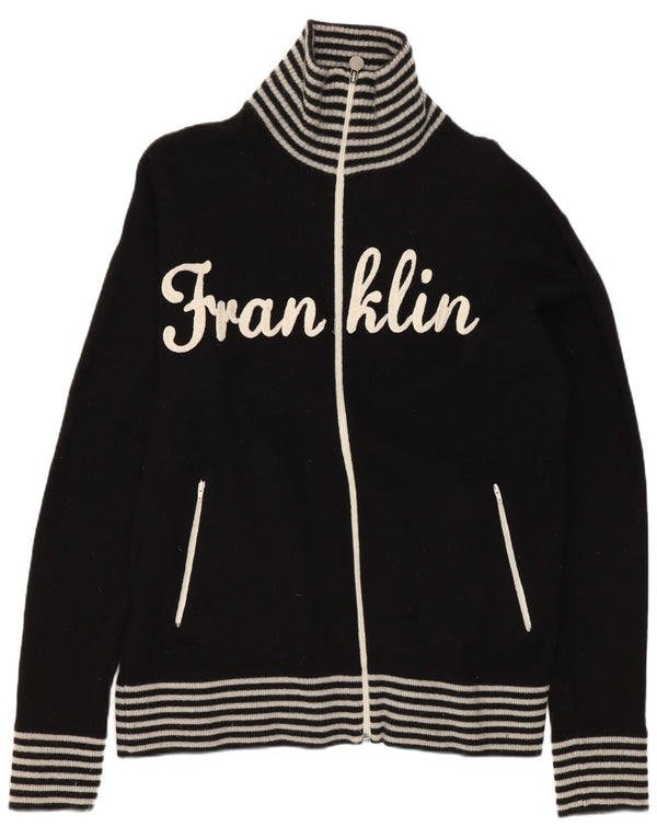 Pulover cardigan grafic pentru bărbați Franklin & Marshall, lână mare cu dungi negre