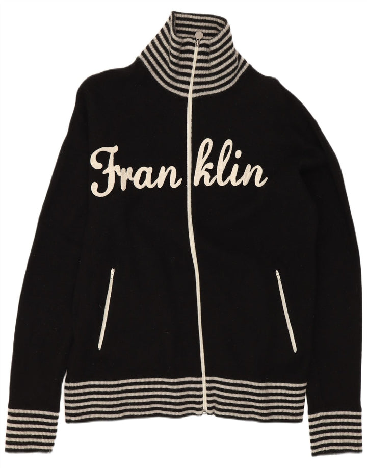 Pulover cardigan grafic pentru bărbați Franklin & Marshall, lână mare cu dungi negre