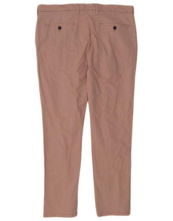 Pantaloni chino skinny pentru bărbați Marks & Spencer W36 L29 bumbac roz