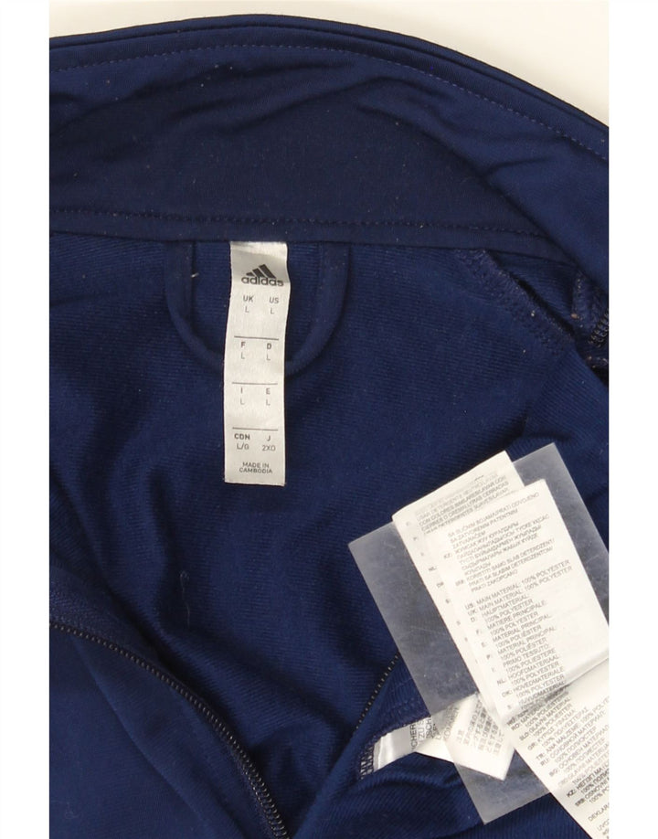 Jachetă de trening pentru bărbați Adidas, mare, albastru, poliester