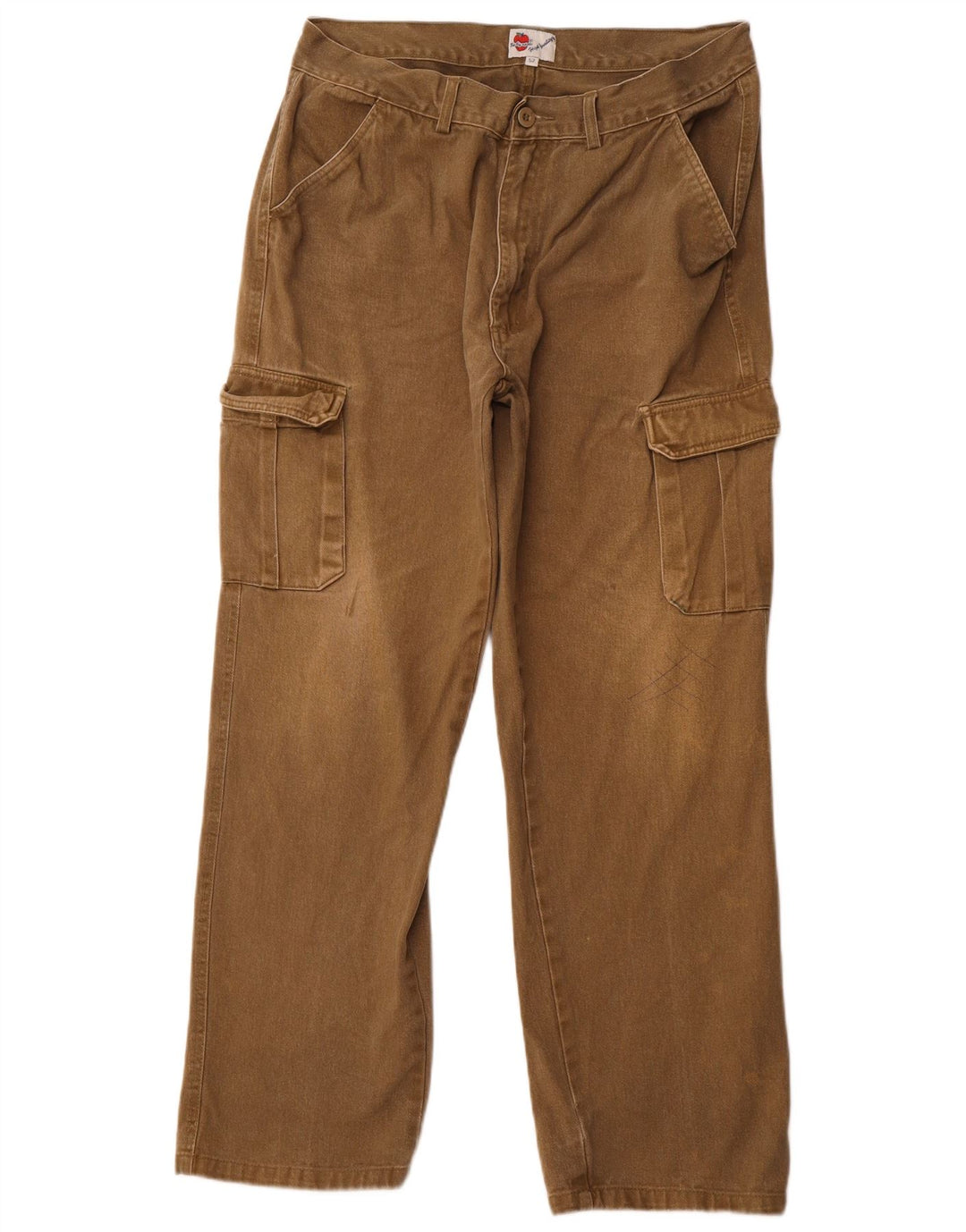 Pantaloni cargo drepți pentru bărbați VINTAGE EU 52 XL W36 L30 Kaki Bumbac