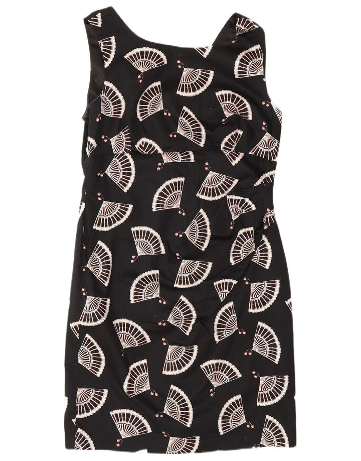 Rochie Oasis pentru femei, cu model abstract, fără mâneci, UK 16 mare, neagră