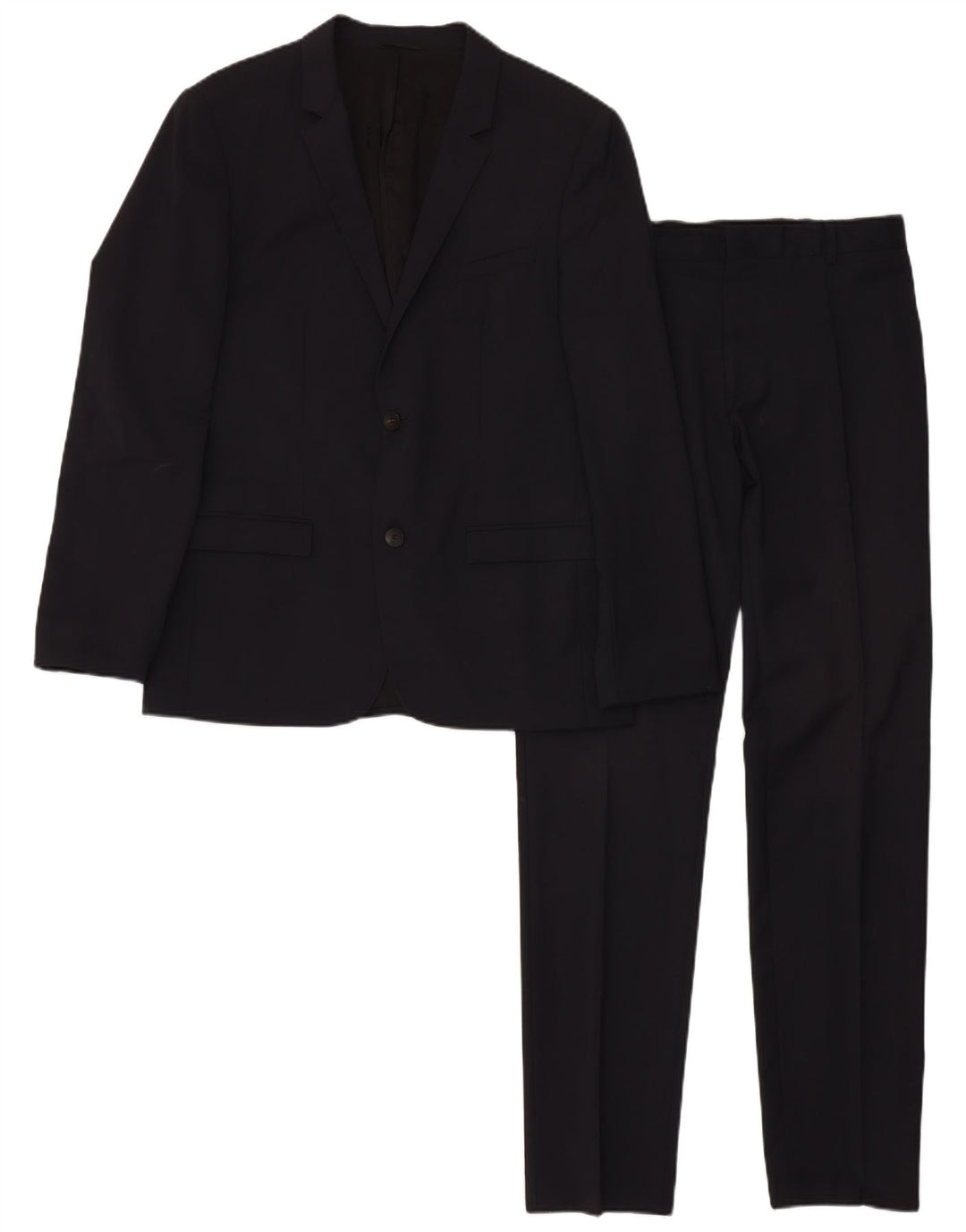Costum pentru bărbați Calvin Klein, 2 nasturi, 2 piese, IT 50 Large W34 L33 Lână neagră