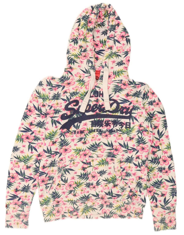 Pulover Superdry pentru damă cu grafică cu capota UK 10 mic, multicolor, floral