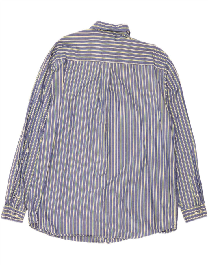 EDDIE BAUER Mens Shirt XL Blue Striped Cotton Vintage Eddie Bauer and Second-Hand Eddie Bauer from Messina Hembry 
