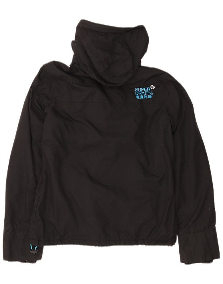 Jachetă Windbreaker cu glugă Superdry pentru femei UK 14 Medium Black