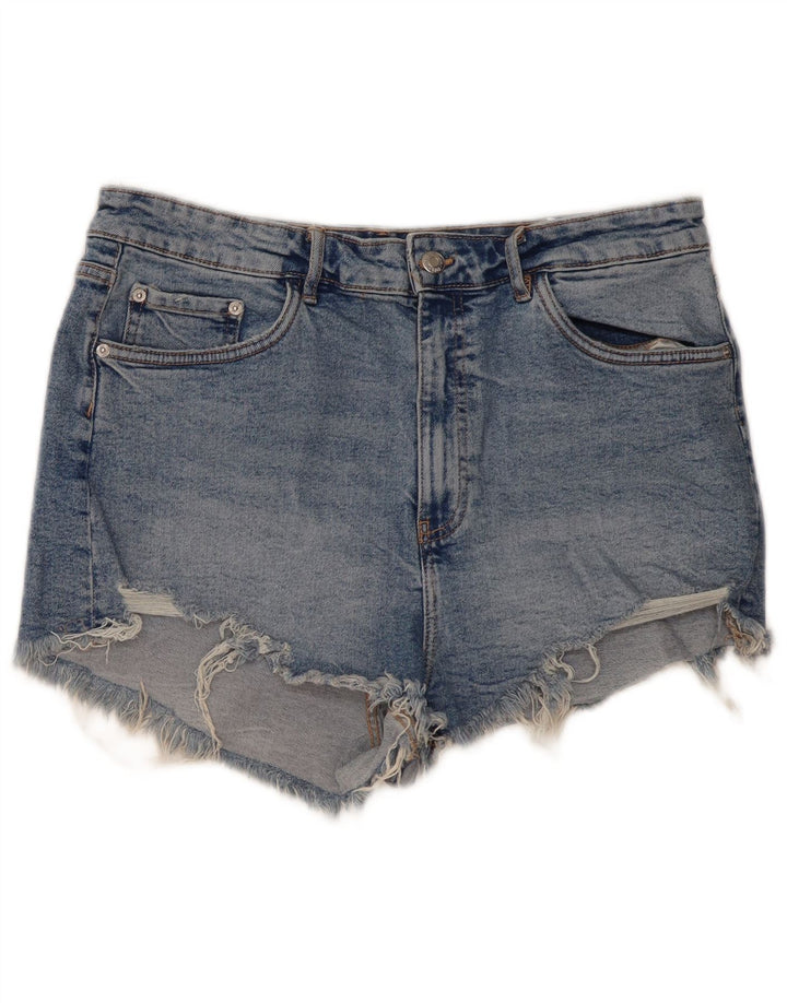 Pantaloni scurți din denim pentru femei Zara EU 36 XL W36 Bumbac albastru