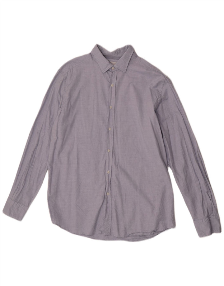 Cămașă Massimo Dutti pentru bărbați XL Bumbac Albastru