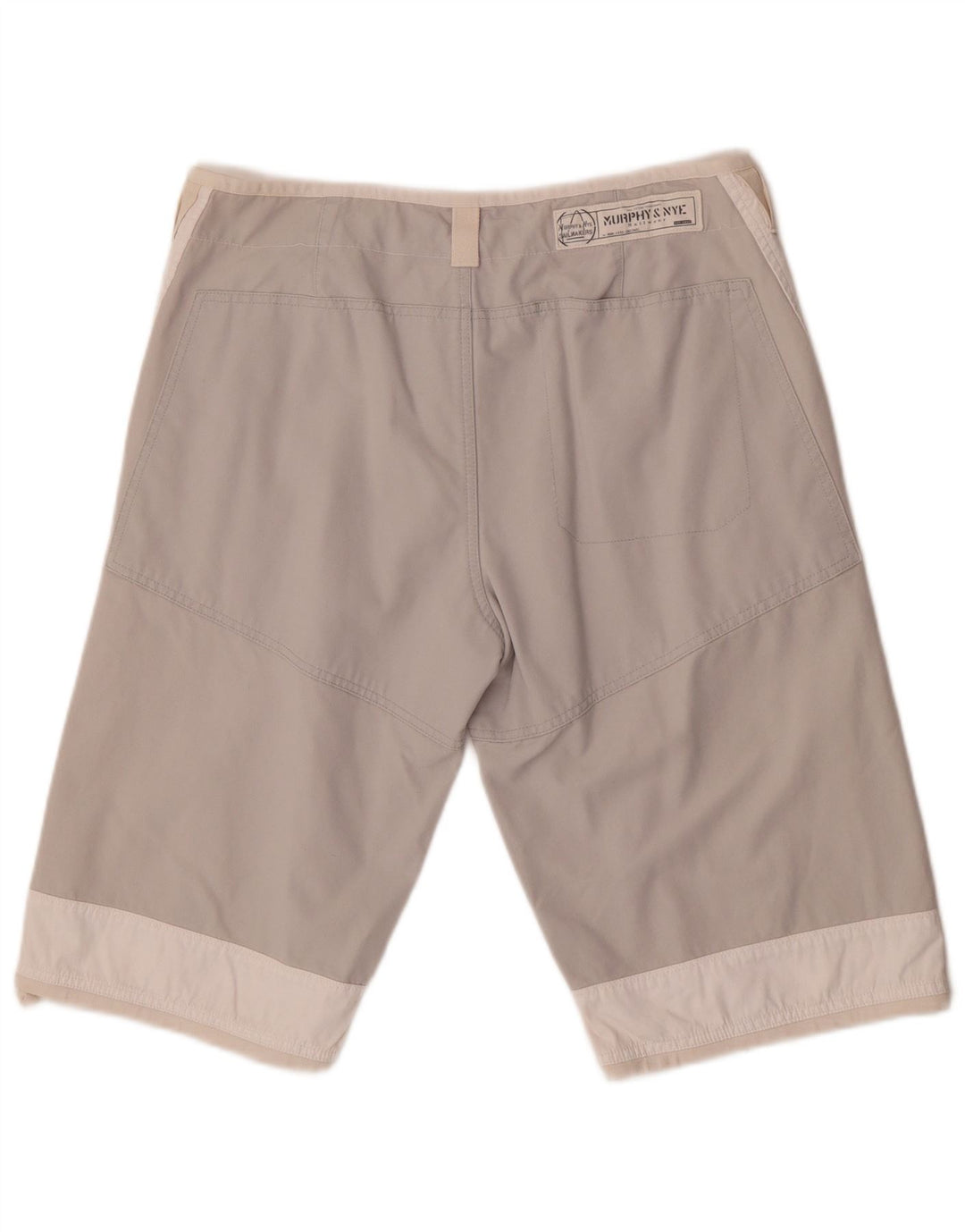 Murphy & Nye Pantaloni scurți chino Sailmakers pentru bărbați W34 Large, alb, bloc de culoare