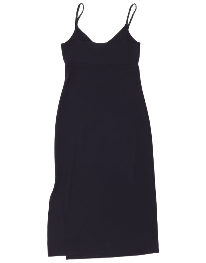 Rochie maxi fără mâneci pentru femei Gap UK 12 Medium Bleumarin Rayon