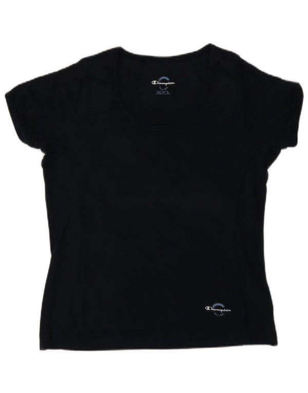 Tricou pentru femei Champion Easy Fit Top UK 10 mic, bleumarin, bumbac