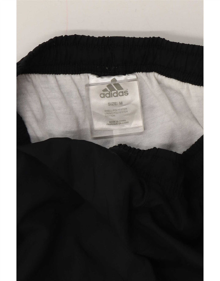 Pantaloni de trening Adidas pentru bărbați, poliester mediu negru