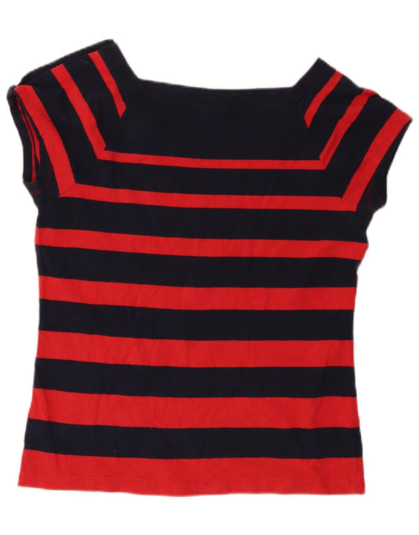 Tricou pentru femei Chaps Top UK 14 mare, bleumarin, bumbac cu dungi