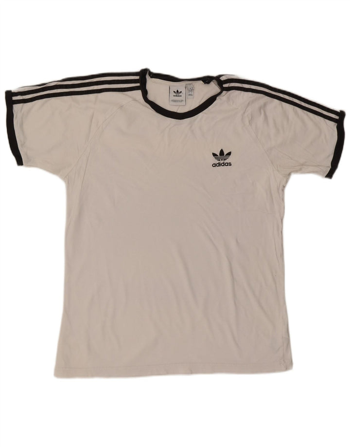 Tricou pentru bărbați ADIDAS Top mare din bumbac alb