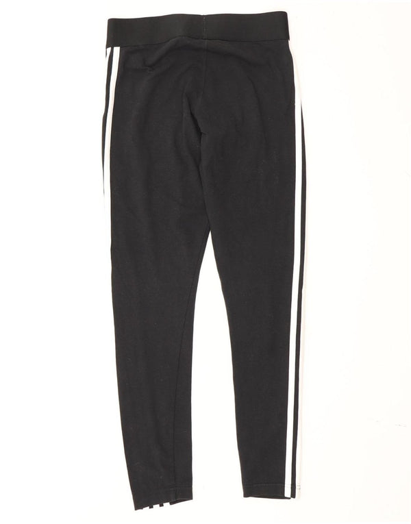 Leggings pentru femei Adidas UK 8/10, bumbac negru mic