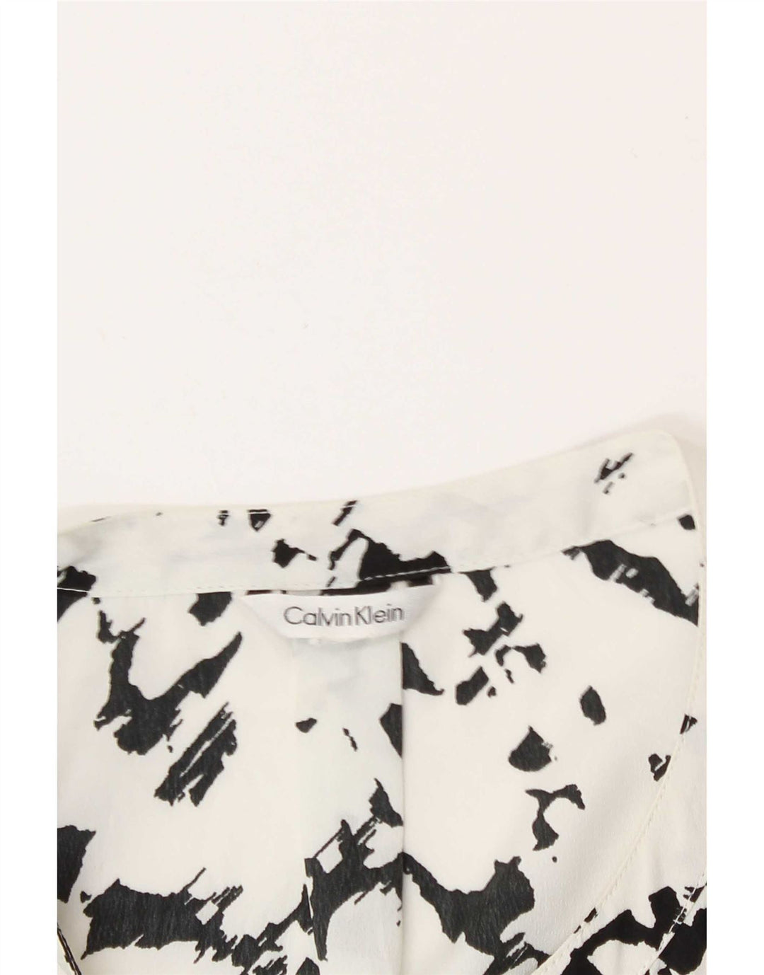 Bluză Calvin Klein pentru femei cu model abstract, UK 16, mare, albă