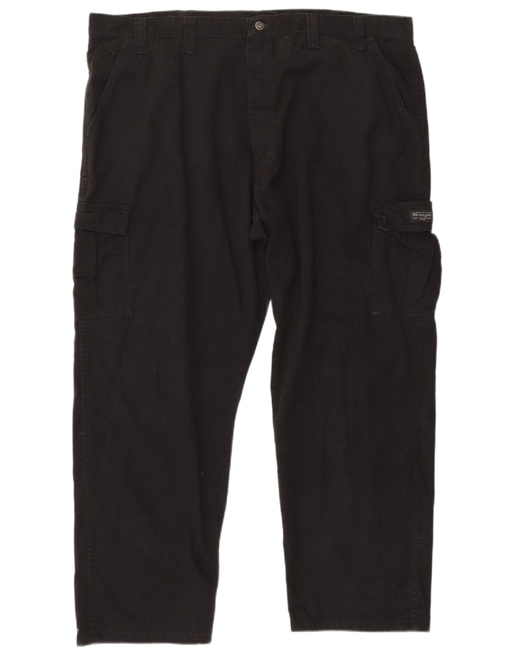 Pantaloni cargo drepti pentru bărbați Wrangler W44 L30 bumbac negru