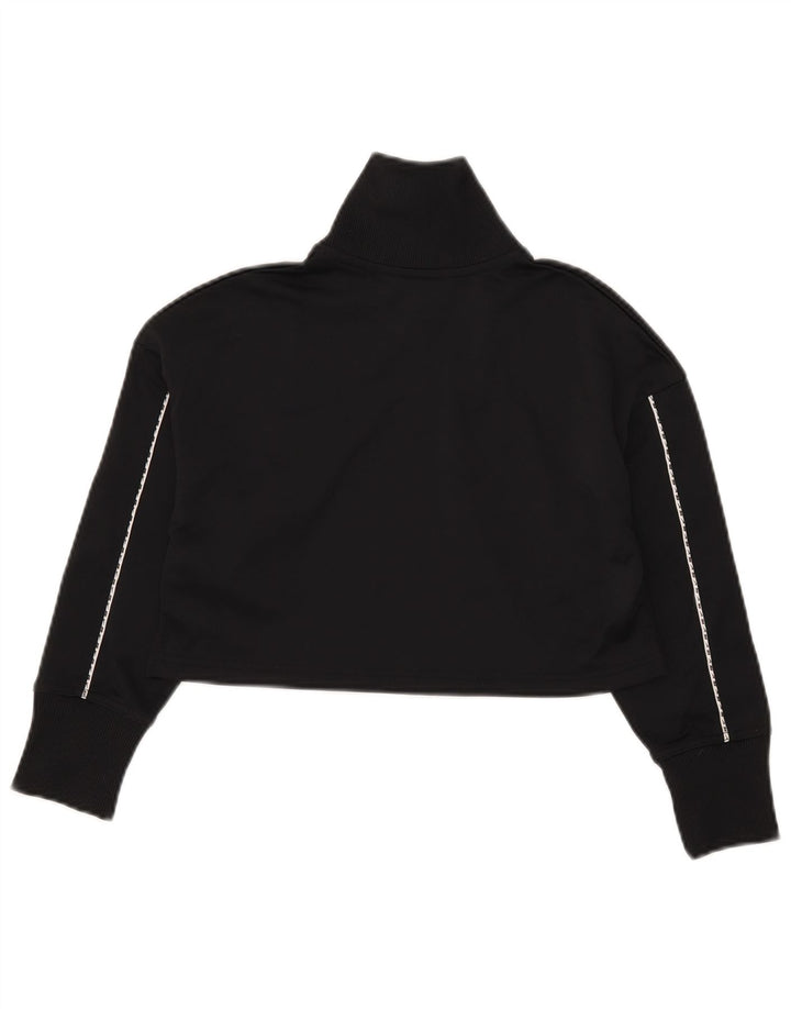 Jachetă de top pentru trening Nike pentru femei, UK 10, poliester negru mic