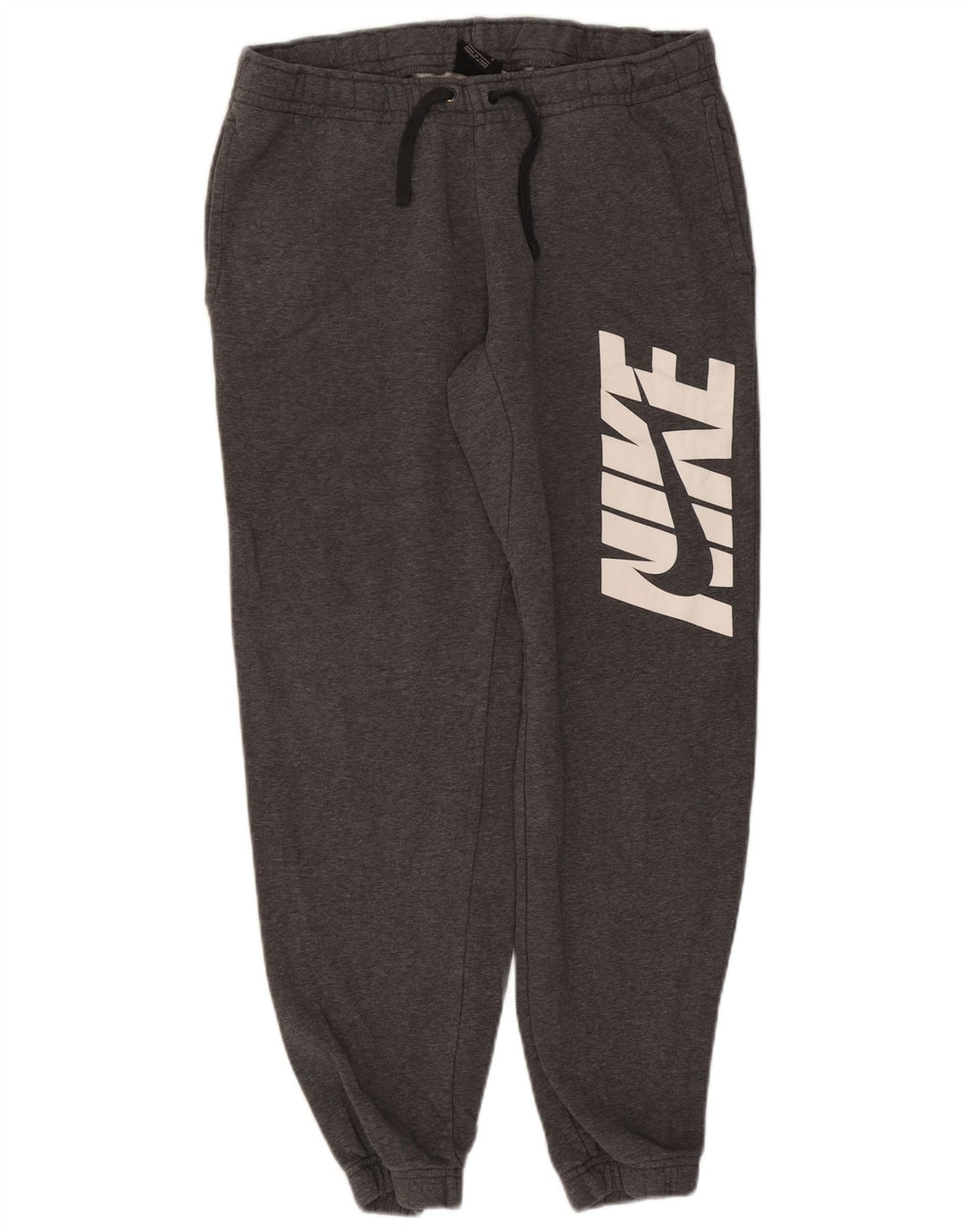 Pantaloni de trening grafic Nike pentru bărbați Joggeri din bumbac gri mediu