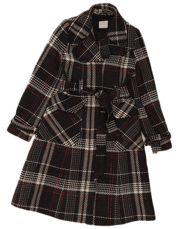 Pardesiu Oasis pentru femei UK 8 Small Black Check Wool