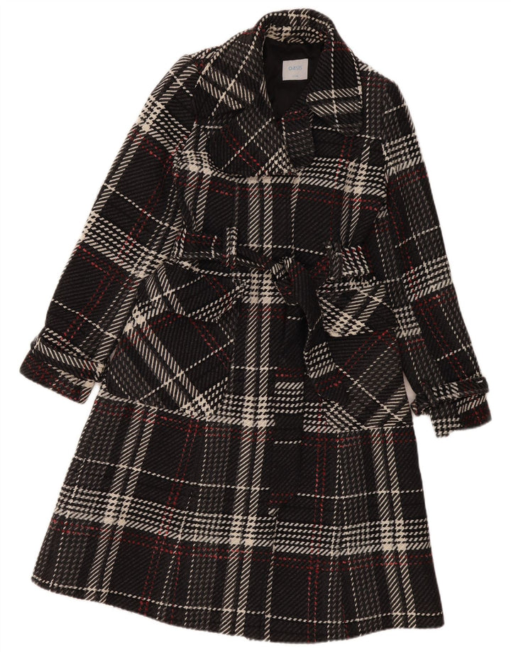 Pardesiu Oasis pentru femei UK 8 Small Black Check Wool