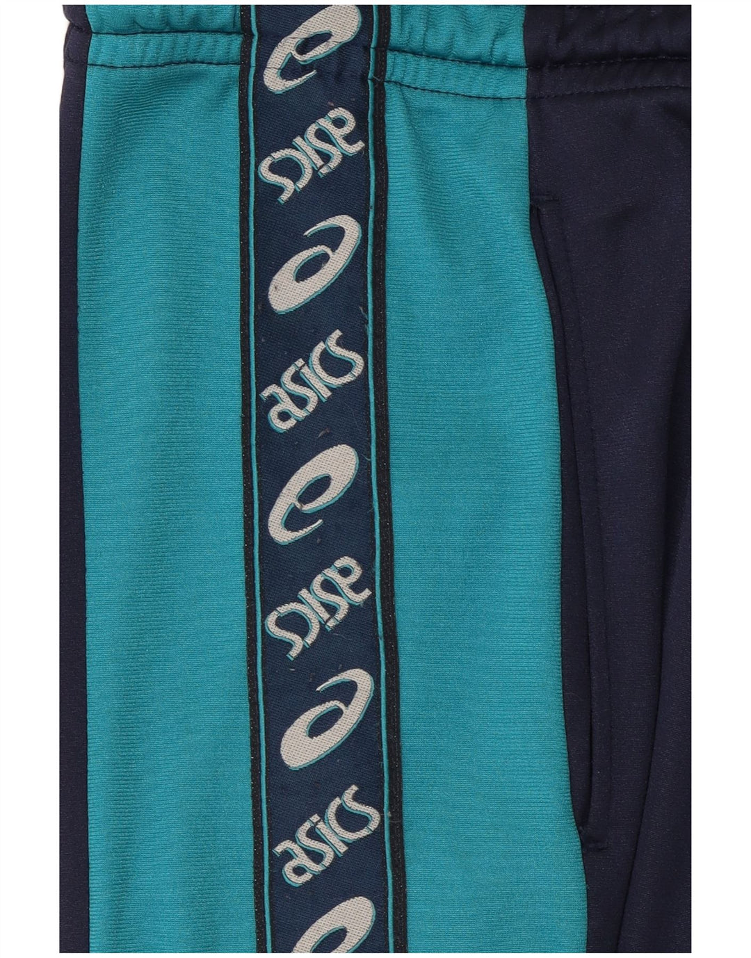 Pantaloni de trening grafic Asics pentru bărbați XL, bleumarin, color block