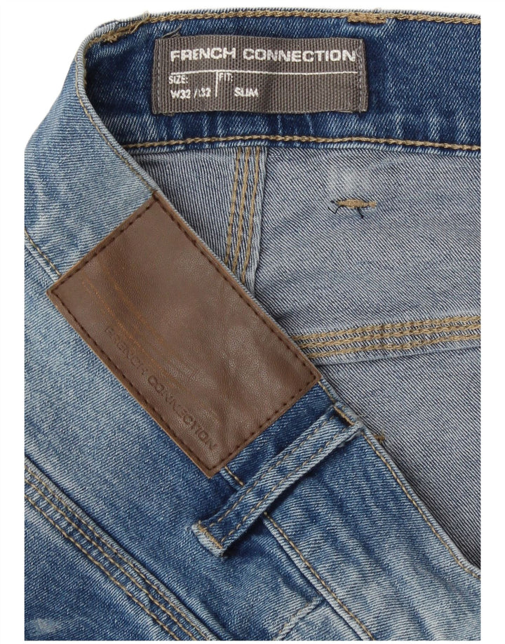 Blugi slim pentru bărbați French Connection W32 L32 Bumbac albastru