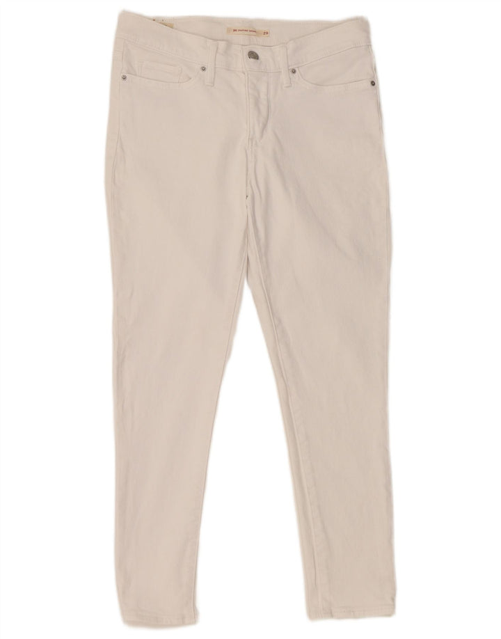 Blugi skinny 311 Shaping pentru femei LEVI'S L29 L26 Bumbac alb