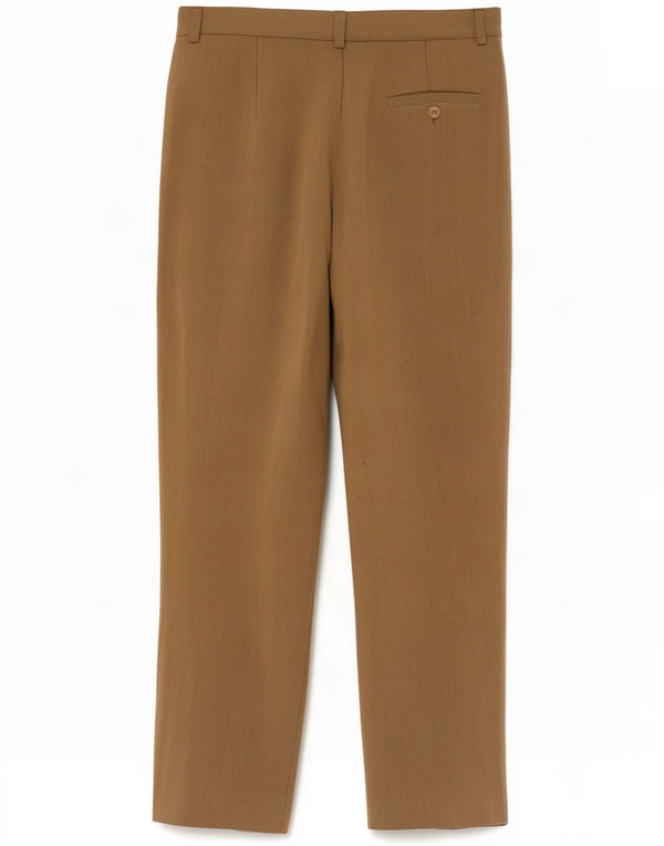 Max Mara Pantaloni de costum pentru femei UK 16 Medium W28 L28 Khaki Wool