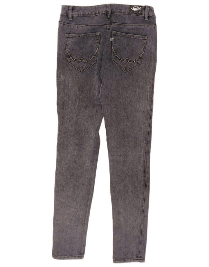 SUPERDRY blugi super skinny pentru femei W30 L32 bumbac gri