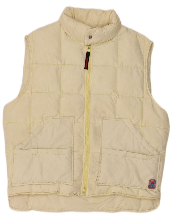 Gilet căptușit pentru bărbați Invicta IT 52 XL din nailon alb