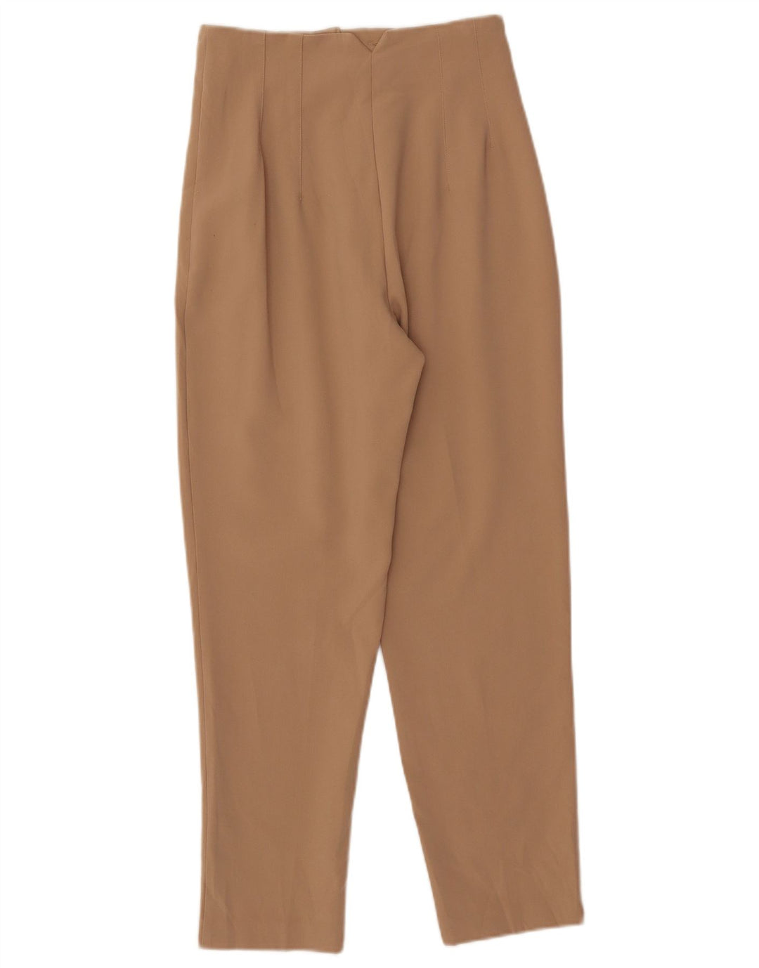 Pantaloni chino conici pentru femei Zara Mici L26 L27 Poliester bej