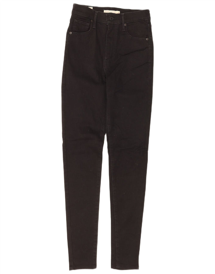 Blugi super skinny pentru femei LEVI'S Mile High W26 L30 bumbac negru
