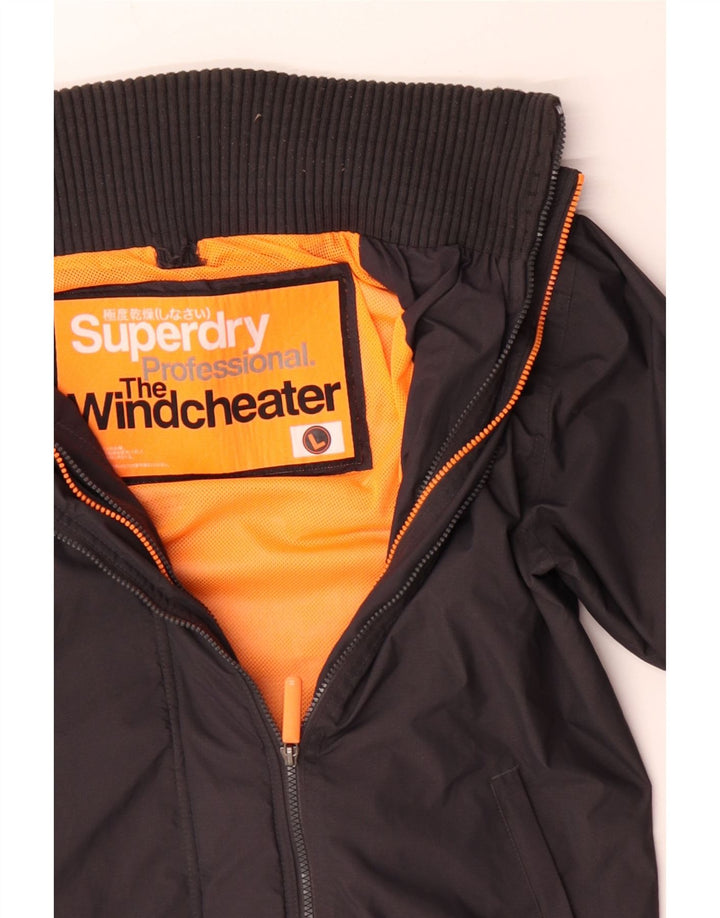 Jachetă Windbreaker pentru bărbați Superdry The Windcheater UK 40, mare, gri, poliester