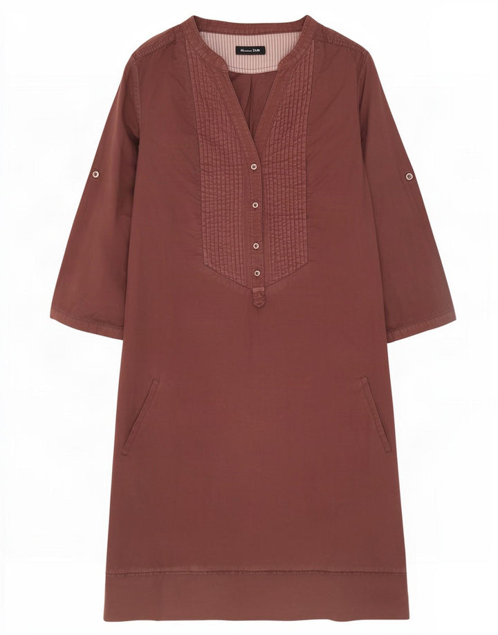 Massimo Dutti Rochie Schimbată pentru Femei cu mâneci 3/4 EU 40 Maro Mediu
