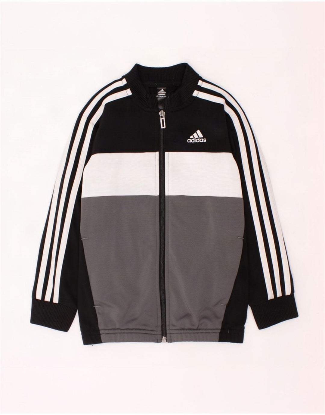 Jachetă de trening pentru băieți Adidas 5-6 ani, negru, poliester